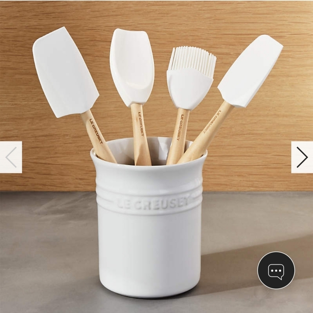 Le Creuset 4 Piece Utensil Set With Crock